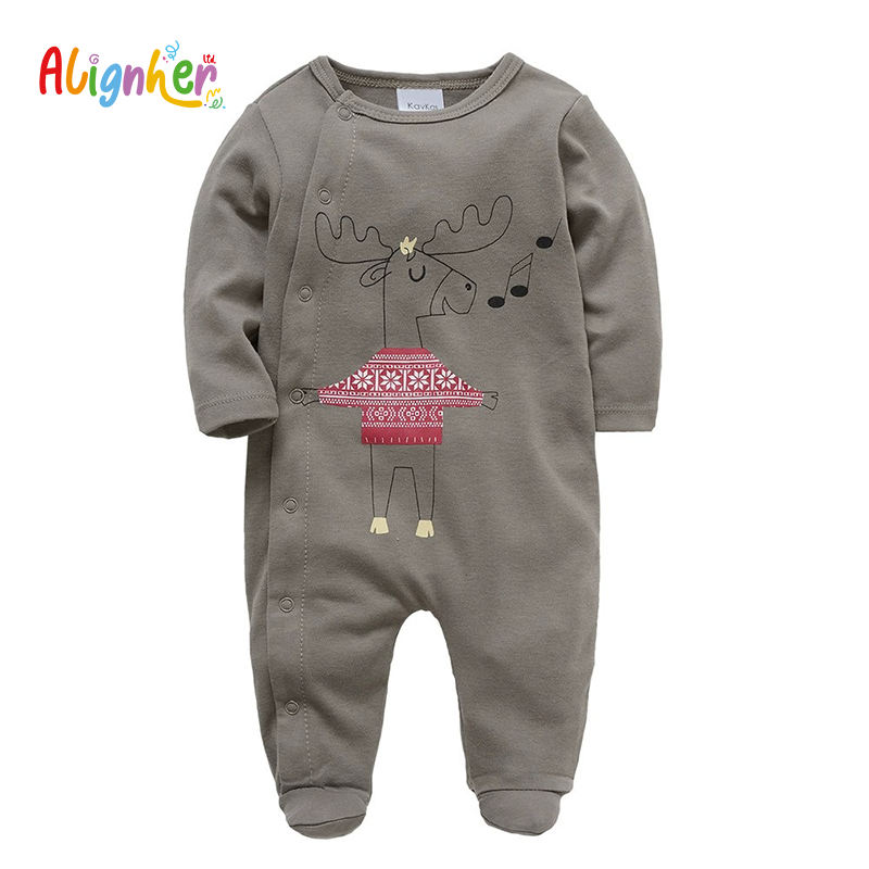 Baby Cotton Rompers | Newborn Long Sleeve Jumpsuits & Infant Sleepwear Bodysuits
