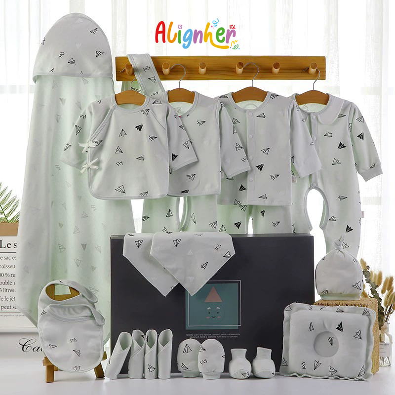 Newborn Baby Gift Set 20-Piece Essentials | Infant Clothing, Blanket, Bibs, Mittens &  Accessories
