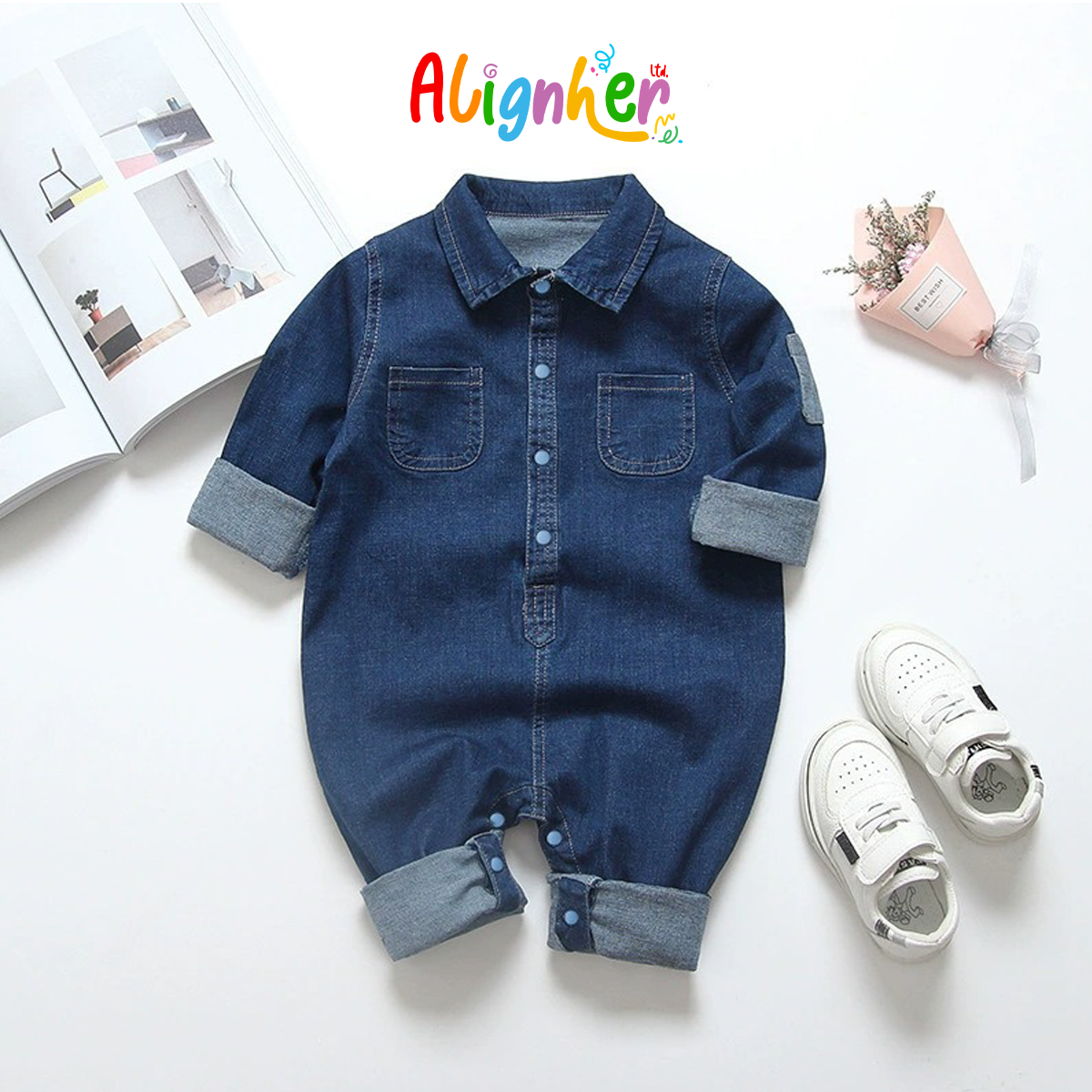 Classic Denim Shirt for Kids – Long Sleeve Casual Button Down