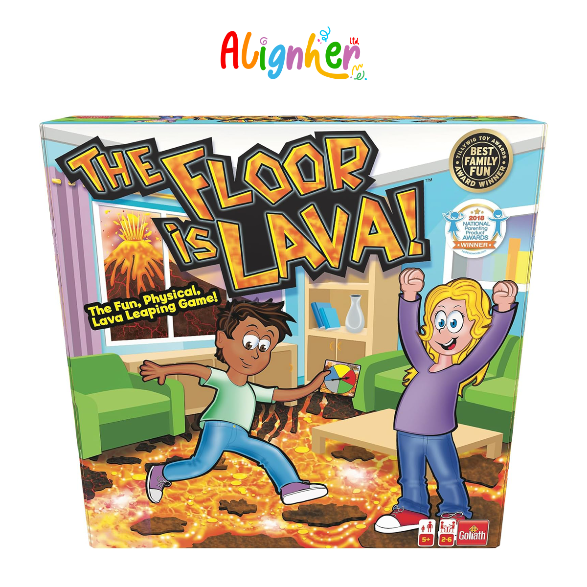 The Floor is Lava Board Game – Fun Family Game for Kids and Adults, Interactive  Indoor Activity and Party Game