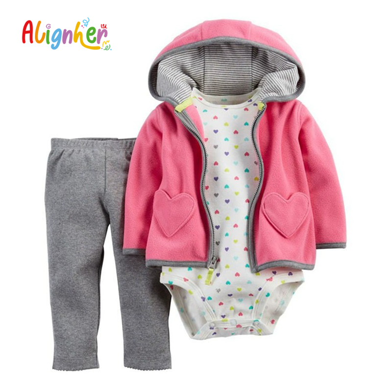 Baby Boy and Girl 3-Piece Outfit with Jacket, Bodysuit, and Pants | Toddler Casual  Tracksuit Set